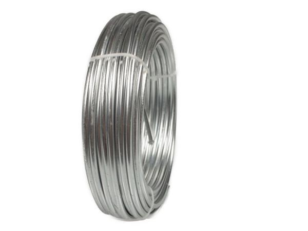 Draht Alu 5mm 1kg silber eloxiert ca. 19mtr 5mm 1kg