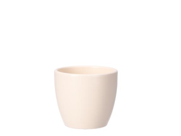 Kübel 909 D8cm creme matt 