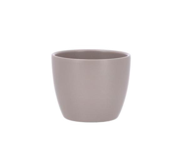 Kübel 909 D11cm taupe matt D11 H9,5cm