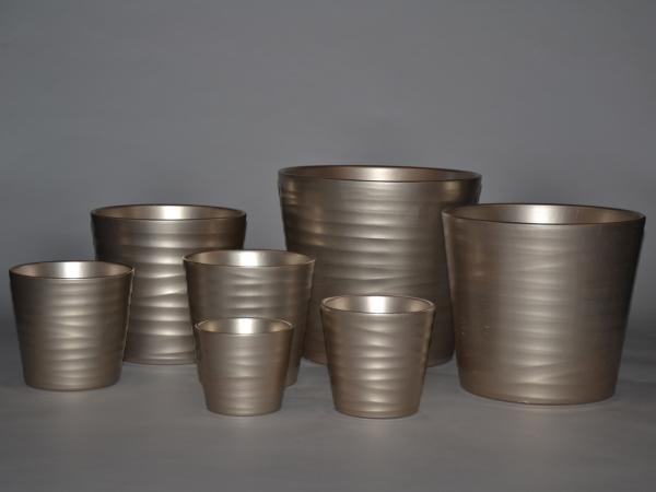 Kübel Wave D23,5cm champagner   