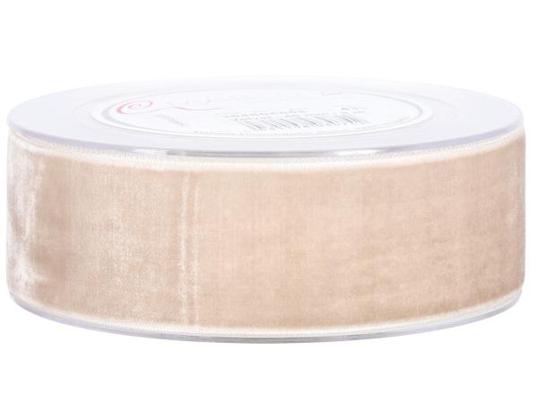 Band Samt 40mm 8mr taupe 40mm 8mr