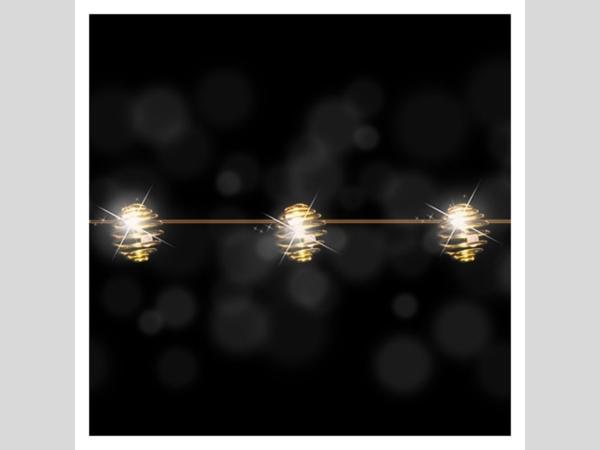 Strauss-Lichterkette Spiralkugel LED warmweiss 10Lichter batteriebetrieben indoor   L0,20+0,90mr