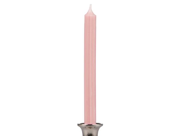 Stabkerze durchgefärbt H240 D21mm rosa ca. 8Std Brenndauer  H240 D21mm