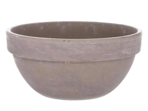 Pflanzschale Basalt D30cm m Loch D30 H14,5cm