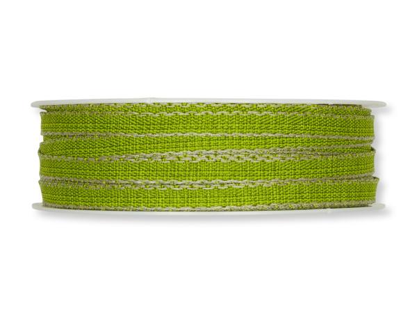 Band uni matt mit Leinenkante 7mm 30mr 
