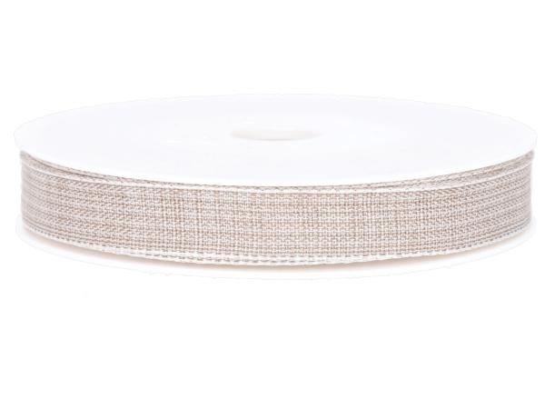 Band uni matt mit Leinenkante 15mm 20mr 15mm 20mr