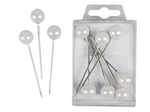 Stecknadel Perlkopf 15mm 10St. D15 L75mm
