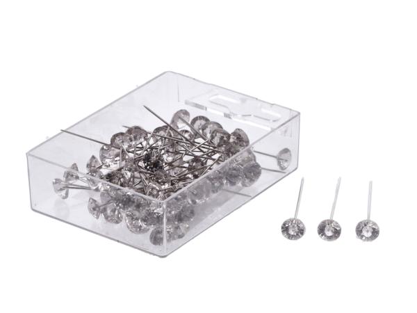 Stecknadel Diamantkopf 8mm 60 Stück D8 L51mm