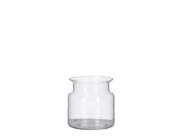 Vasenflasche Glas D12 H12cm hot cut D12 H12cm