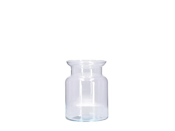 Vasenflasche Glas D14,5/19 H19cm hot cut D10/13 H19cm