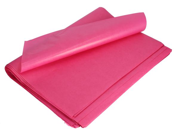 Packseidenpapier 5kg ca 350Bogen 37g/m² pink beids. bedruckt inkl. Entsorgungsgebühren B50 L75cm