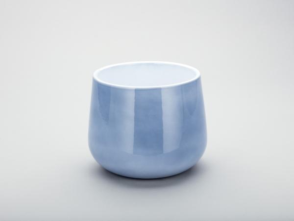 Kübel 620 D16,5cm blau lasur   D16,5 H15,5cm