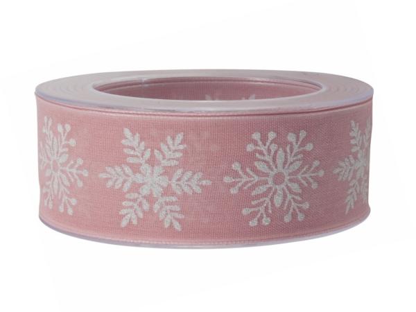 Band Eiskristall weiss Glitzer 40mm 20mr   40mm 20mr