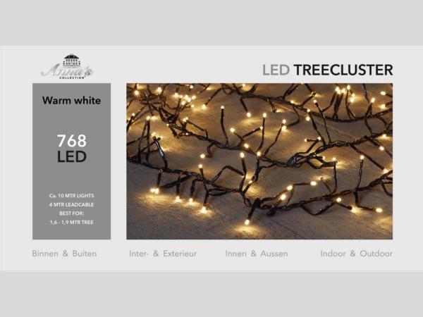 Lichterkette Baum LED warmweiss 768Lichter outdoor L1000cm (+400cm)