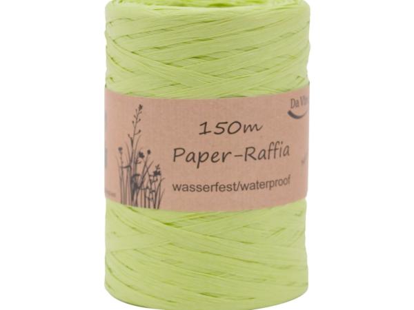 Raffiaband Papier imprägniert farbecht 7mm 150mr 7mm 150mr