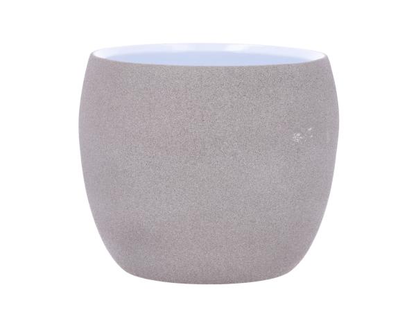 Kübel 660 D17cm sandig grau hell D17 H14,5cm
