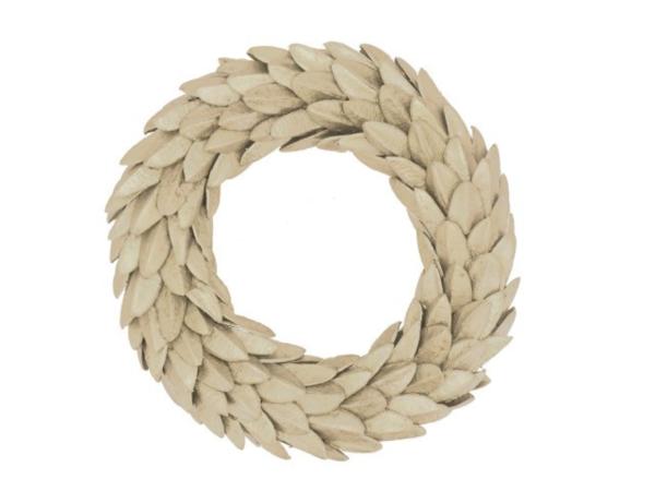 Kranz Aster Triangle Bean bisquit-gold metallic  D40cm