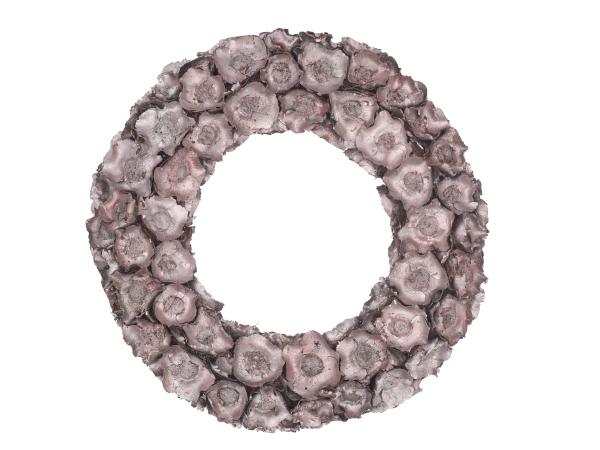 Kranz Coco Rose rosa metallic   D40cm