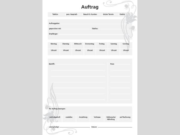 Auftragsblock 5x100Blatt DIN A5