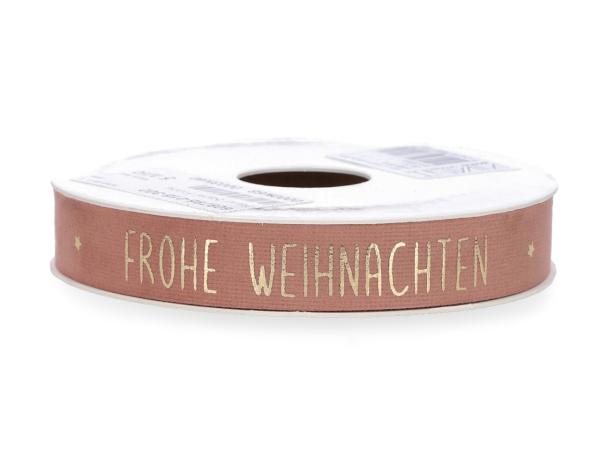 Band Samt Frohe Weihnachten 15mm 5mr  15mm 5mr