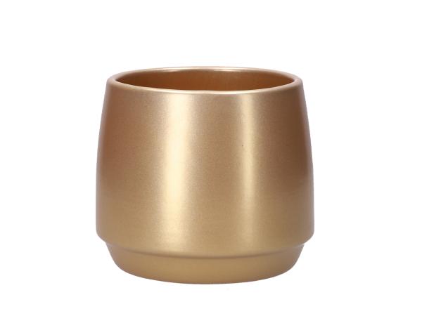 Kübel 670 D12cm gold D12 H10,5cm