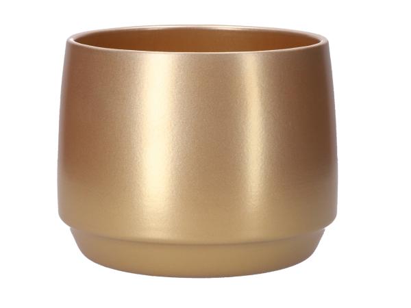 Kübel 670 D16,5cm gold D16,5 H13cm