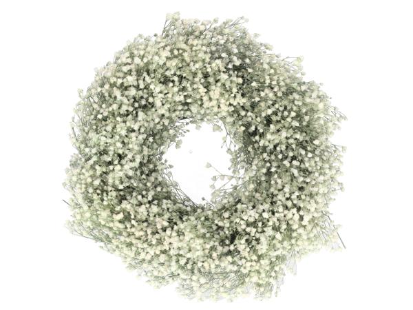 Kranz Gypsophila D25cm naturweiss 