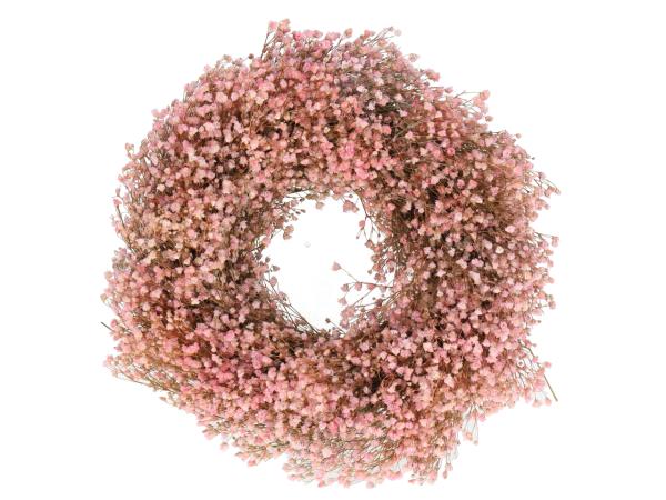 Kranz Gypsophila D35cm rosa D35cm