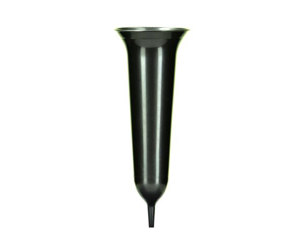 Grabvase Tulpe H36cm grün   H36 D13cm