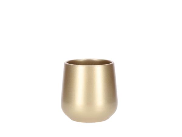 Kübel 860 D12cm gold D12 H11,5cm