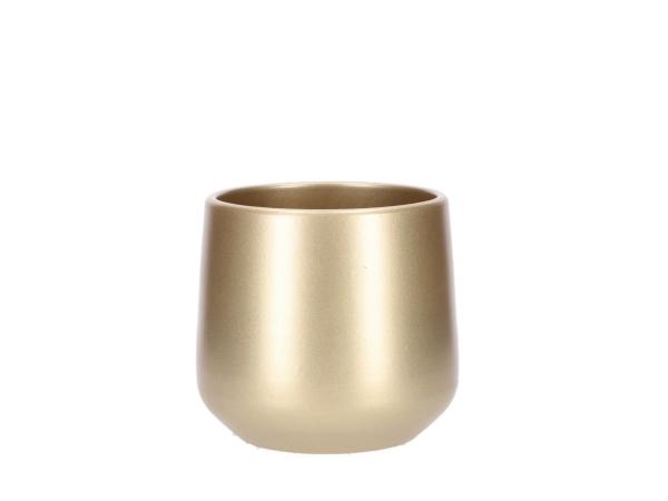 Kübel 860 D14cm gold D14 H13,5cm