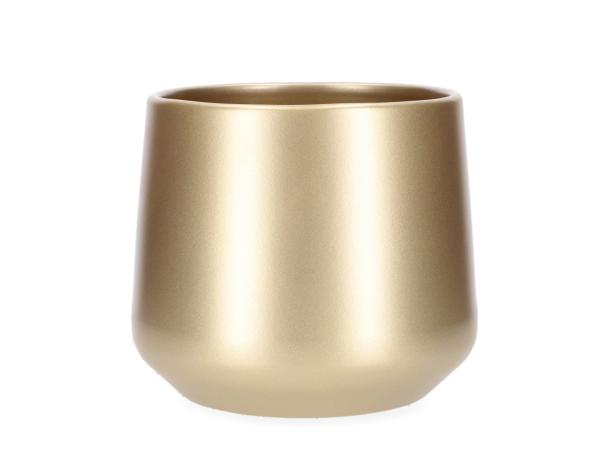 Kübel 860 D22cm gold D22 H18,5cm