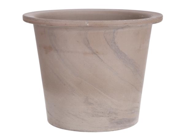 Blumentopf Vento marmoriert Basalt D28 H22cm  D28 H22cm