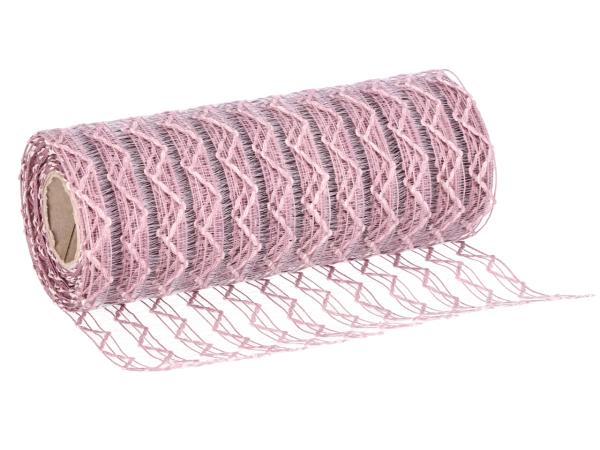 Tischband Gitter ZickZack Struktur 22cm 5mr 22cm 5mr
