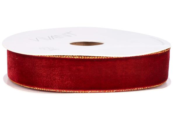 Band Samt Goldkante 25mm 10mr 25mm 10mr
