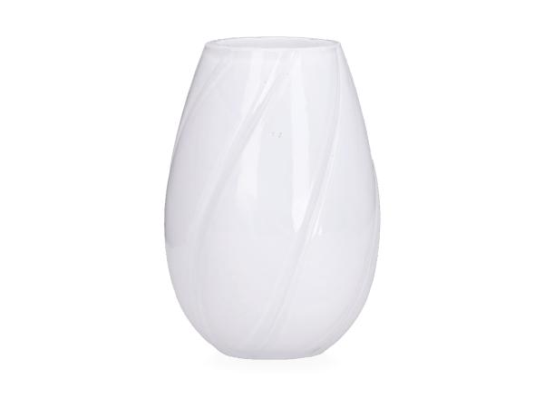 Dekovase Glas bauchig opal D6,5 H10cm Cold Cut  D6,5 H10cm