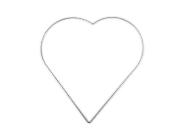 Herz Metall Rundeisen pulverbeschichtet Made in Germany H25cm