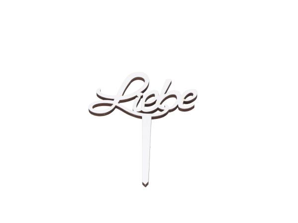 Stecker Holz "Liebe" L16cm 