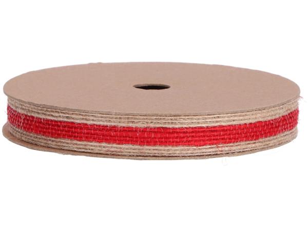 Band Jute m Drahtkante 15mm 15mr 15mm 15mr