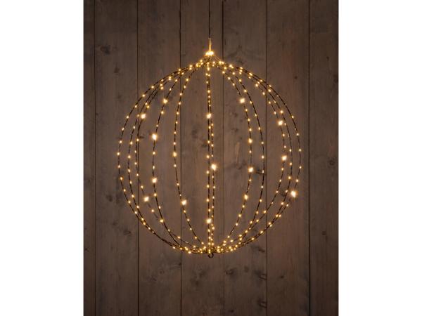 Lichtkugel 3D 288LED warmweiß Funkeleffekt inkl. Timer outdoor D60cm (+500cm)
