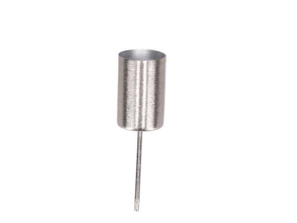 Stick Metall Kerzenhalter gebürstet für Stabkerze D28mm D2,8 H3 L10cm