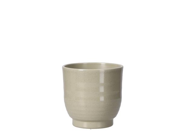 Kübel 685 Rille D11cm grün salbei stein lasur 