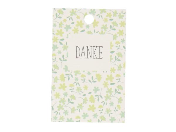 Anhänger Papier "DANKE" 16 St/Bt. H85 B55mm 