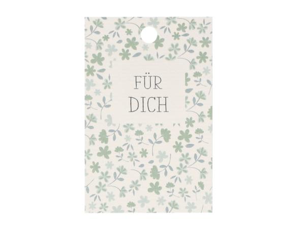 Anhänger Papier "FÜR DICH" 16 St/Bt. H85 B55mm H85 B55mm
