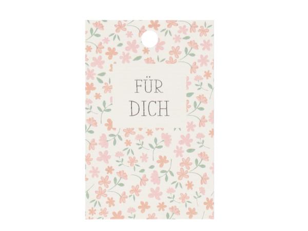 Anhänger Papier "FÜR DICH" 16St/Bt. H85 B55mm H85 B55mm