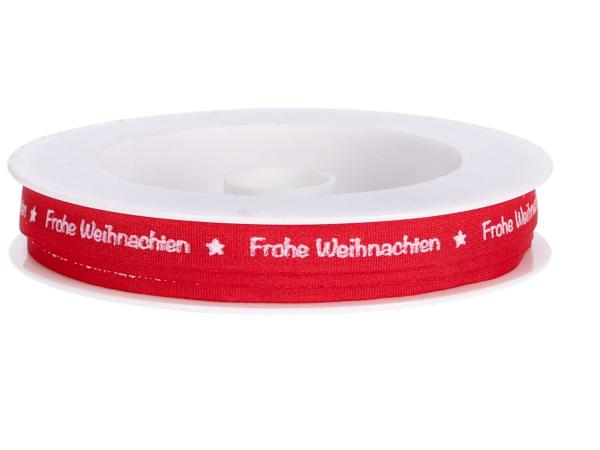 Band "Frohe Weihnachten" 10mm 20mr 10mm 20mr