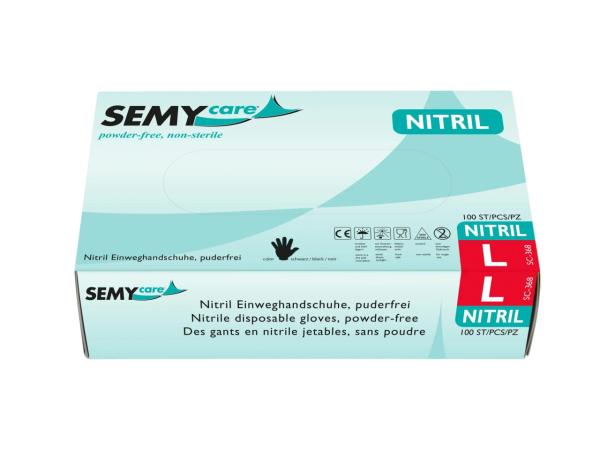 Einmalhandschuhe Nitril puderfrei 100St Größe L 8-9 Größe L 8-9