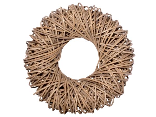 Kranz Kubo Rattan natur D80cm H30cm