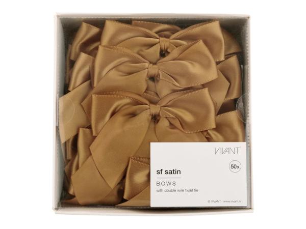Schleife Satin am Drahtclip 50 St/Box  B8 H6cm 