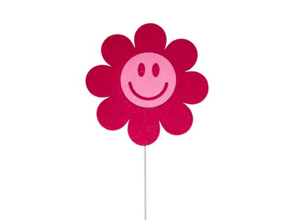 Stecker Smiley outdoor 6 St/Pack D13,5 Draht 40cm